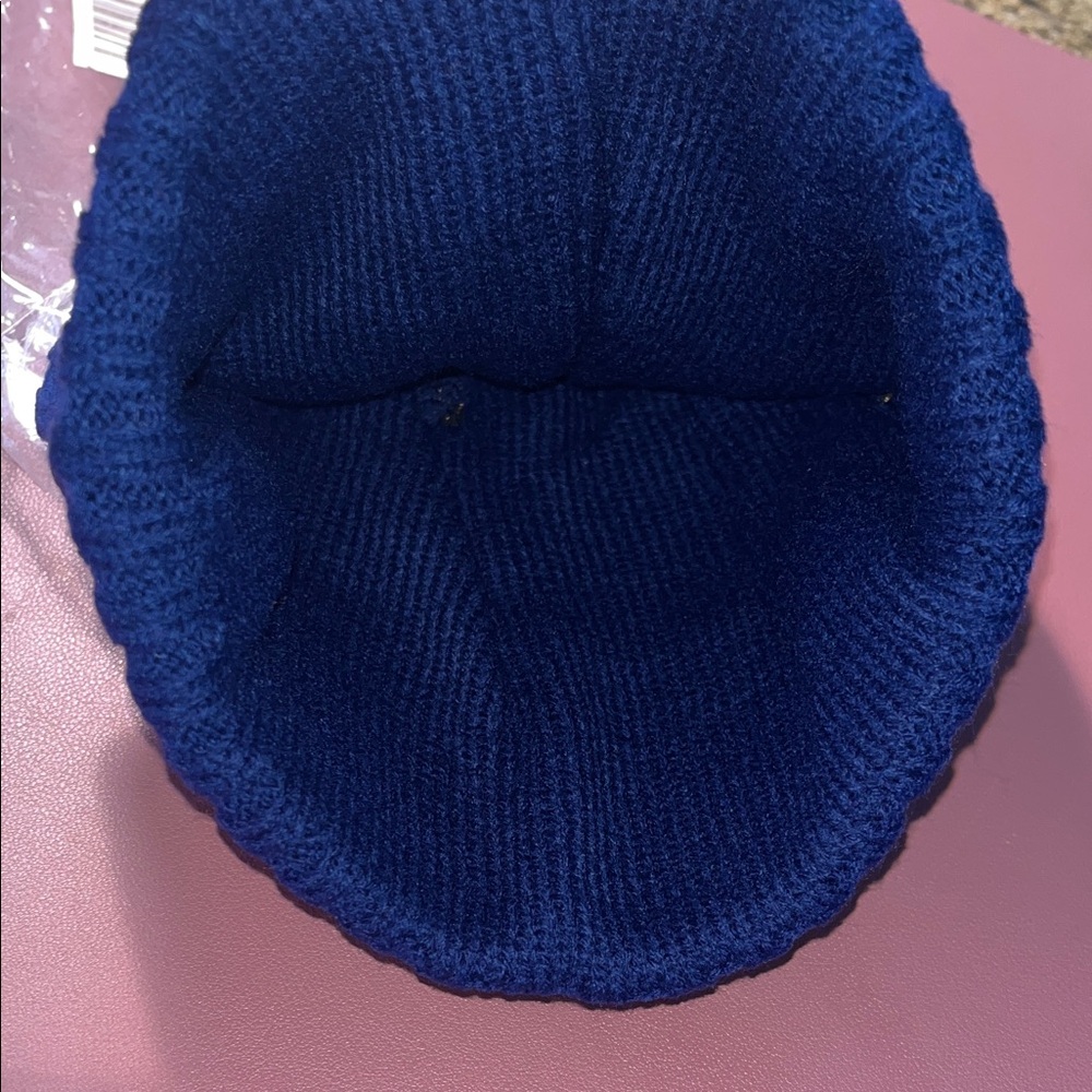 ⚾️ UNISEX Houston Pom Pom Beanie Hat - Orange & Navy - Picture 5 of 6